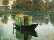 Claude Monet Le Bateau atelier France oil painting artist